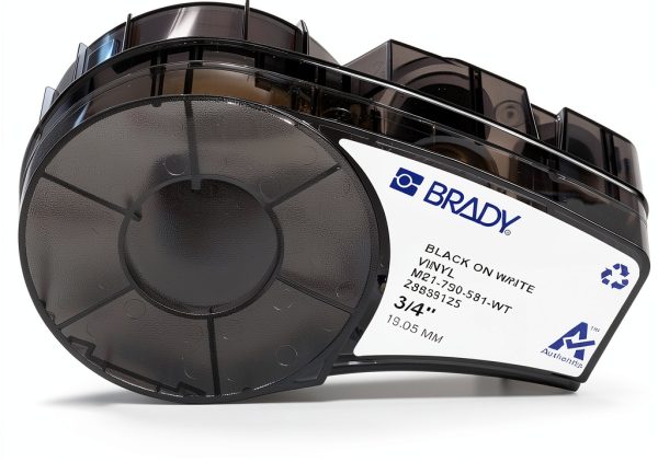 Brady Industrial Labeling Tape Vinyl Black on White M21-1