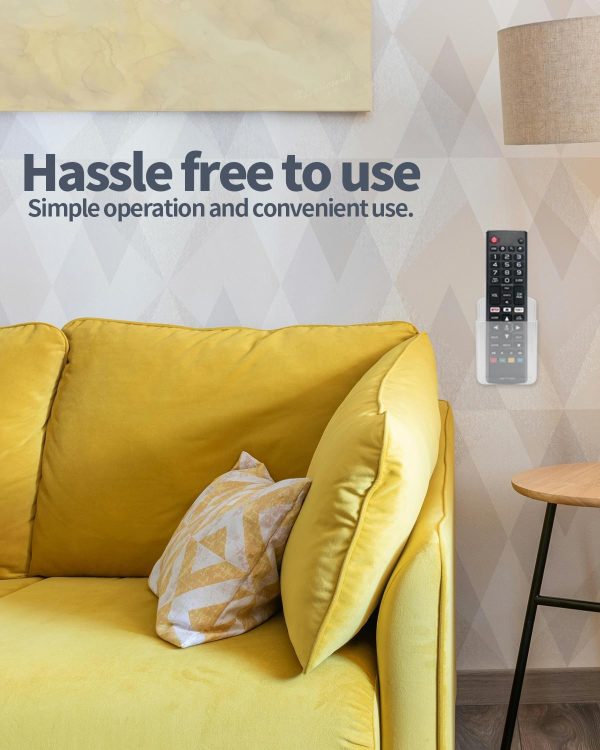 Aecsze Remote Control Holder Wall Mount Plastic Organizer-4