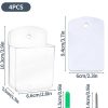 Aecsze Remote Control Holder Wall Mount Plastic Organizer-1