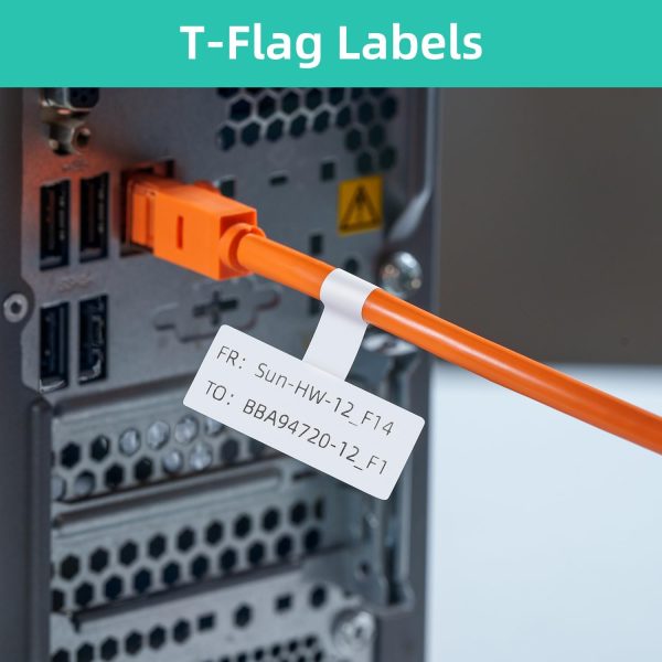 MakeID Flagging Labels Durable PP PET Cable Identification-3