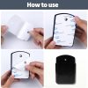 Aecsze Remote Control Holder Wall Mount Plastic Portable-3