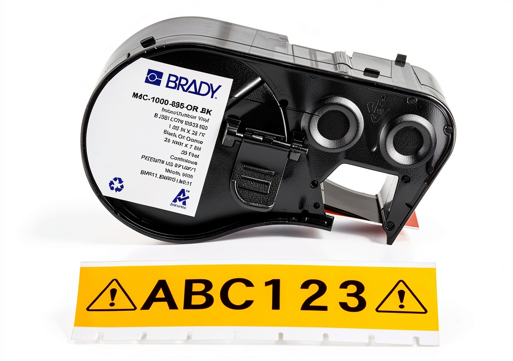 Installing Brady Industrial Labeling Tape Weather Resistant Durable on an industrial pipe