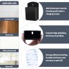 Aecsze Remote Control Holder Wall Mount Plastic Portable-2