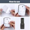 Aecsze Remote Control Holder Wall Mount Plastic Organizer-3