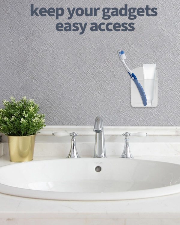 Aecsze Remote Control Holder Wall Mount Plastic Organizer-6