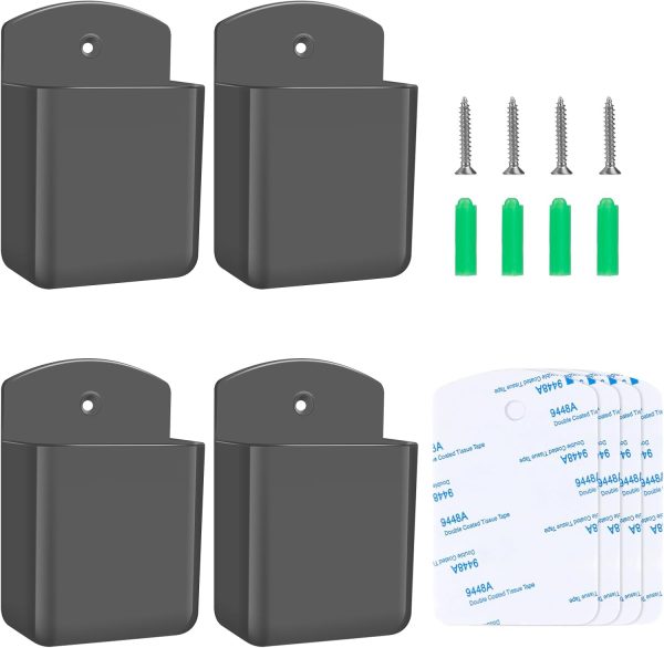 Aecsze Remote Control Holder Wall Mount Plastic Organizer-0
