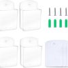 Aecsze Remote Control Holder Wall Mount Plastic Organizer-0