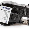 Brady Vinyl Label Tape Black on White Industrial-0