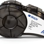 Brady Industrial Labeling Tape Black on White-0