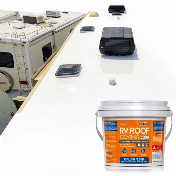 RV Roof Coating Tenee rv Roof Waterproof UV Resistant 95 oz Sealant-2