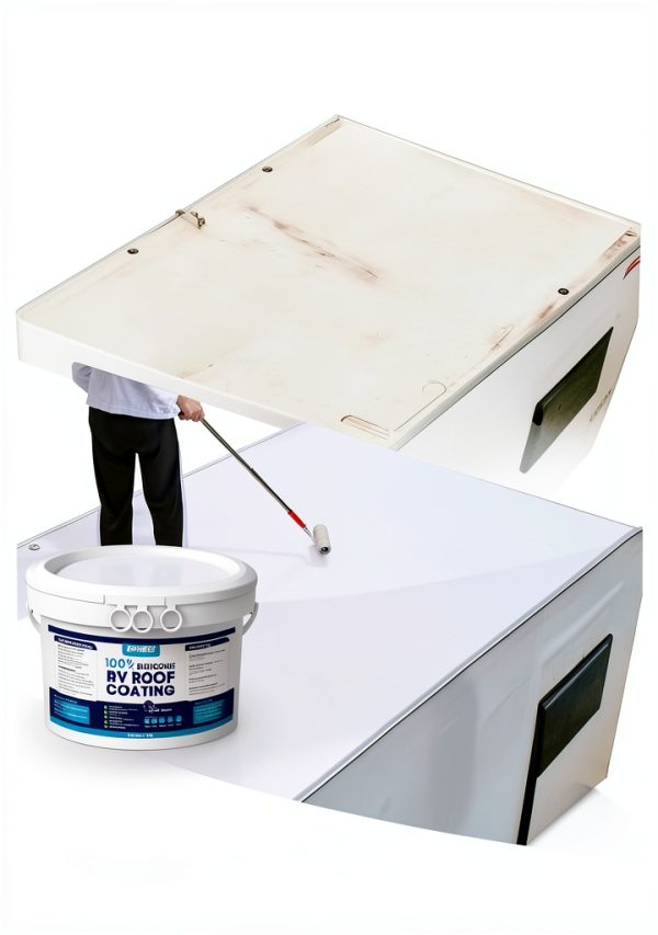 RV Roof Coating Kohree KR418 Flexible Silicone Heat Reflective 1-2