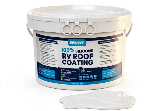 RV Roof Coating Kohree KR418 Flexible Silicone Heat Reflective 1-0