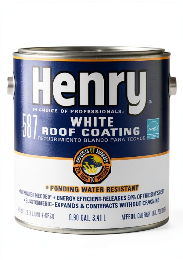 Henry Roof Coating 115 Fl Oz White Oil Paint Energy Efficient Finish-0