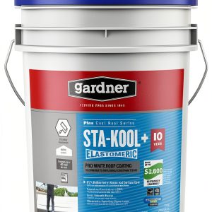 Sta-kool Sk-7805 Elastomeri Roof Coating, White, Ul Classified, 5 Gallon-0