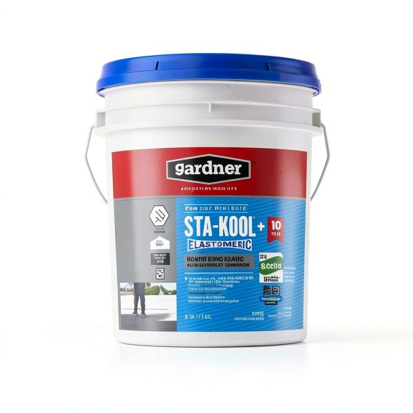 Sta-kool Sk-7805 Elastomeri Roof Coating, White, Ul Classified, 5 Gallon-8