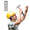 Lag Shield Concrete Anchors 25pcs 3/8 x 1-3/4" Zinc Alloy by Tandefio-5