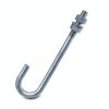 J Bolt Anchor 5/8"-11 x 9-7/8" Galvanized Steel – OTTFF 4 Pack-0