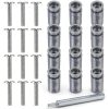 25 Piece Kit - Hurricane Shutter Hardware Hurricane Sidewalk Bolt Kit Stainless Steel 18-8 Hardware Bolt Combo with Masonry Anchors & Set Tool for Masonry Walls(25, 1/4-20 x 1-1/4 Inch)-0