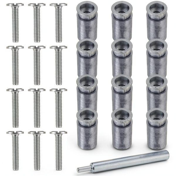 25 Piece Kit - Hurricane Shutter Hardware Hurricane Sidewalk Bolt Kit Stainless Steel 18-8 Hardware Bolt Combo with Masonry Anchors & Set Tool for Masonry Walls(25, 1/4-20 x 1-1/4 Inch)-0