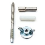Xadnitu 30pk 1/4"-20 x 2-1/4" Hurricane Anchor Kit with Washers Tool-0