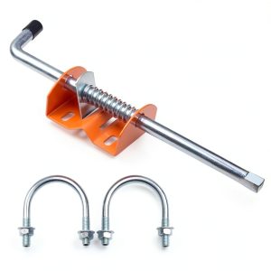 Gate Anchor Cane Bolt 18in Zinc Plated Steel by Aiwaiufu for Gates-0