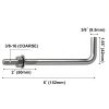 304 Stainless Steel J Bolts Lemecima Bolt Anchors 3/8-16 x 6 in-1