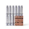 10 Pcs Concrete Wall Anchors for TV Wall Mount Installation Suitable for Concrete and Brick Walls Masonry Anchors Plastic Anchor Bolts for TV Mounting Screws, 10x50mm-4