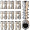 Lag Shield Concrete Anchors 25pcs 3/8 x 1-3/4" Zinc Alloy by Tandefio-0