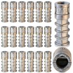 Lag Shield Concrete Anchors 25pcs 3/8 x 1-3/4" Zinc Alloy by Tandefio-0