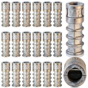 Lag Shield Concrete Anchors 25pcs 3/8 x 1-3/4" Zinc Alloy by Tandefio-0