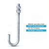 J Bolt Anchor 5/8"-11 x 9-7/8" Galvanized Steel – OTTFF 4 Pack-1