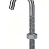 QWORK Steel J-Bolt with Nut, 5/16" x 3" Anchor Bolts, Pack of 10-3