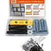 Lag Bolt Kit for TV Mounting Hardware - M8x70mm Lag Bolt and Washer for Wood Stud, Anchors for Concrete/Brick Wall, Includes Allen Key and Bubble Level for Easy Installation-1
