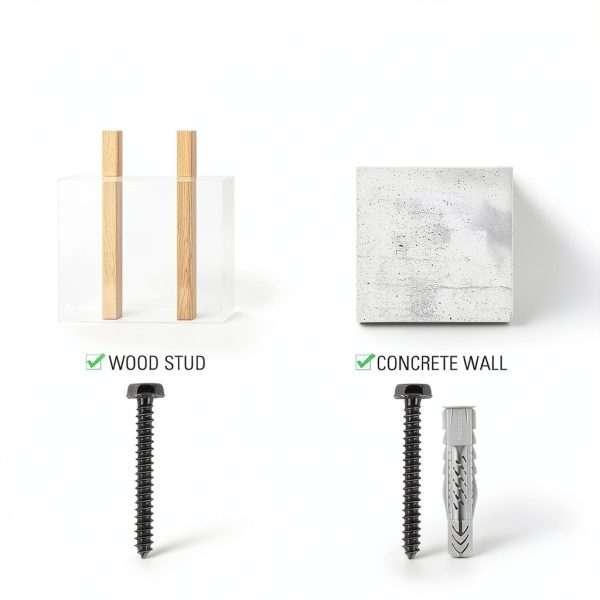 Mounting Dream Lag Bolt Kit for TV Wall Mount Comes with M8 Lag Bolt for Wood Stud, Fischer Anchors for Concrete Wall, Includes Allen Key and Bubble Level for Easy Installation MD5753-7