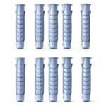 Concrete Wall Anchors for TV Mount Installation - Suitable for Concrete or Brick Walls - Durable Plastic Anchor Bolts 10x50mm Grey Drywall Anchors 8pcs-0