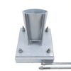 Sandbaggy 5/8" x 14" Threaded Concrete Anchor L-Bolts (Nuts & Washers Included) - Hot Dipped Galvanized - Sill Plate, Base Plate, Masonry, Wood, Cement Anchors, J Bolt (5, 5/8” x 14”)-3