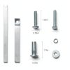 Toilet Seat Anchor Kit for Kohler and Durable Metal Bolts Model 84999-1
