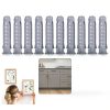 10 Pcs Concrete Wall Anchors for TV Wall Mount Installation Suitable for Concrete and Brick Walls Masonry Anchors Plastic Anchor Bolts for TV Mounting Screws, 10x50mm-6