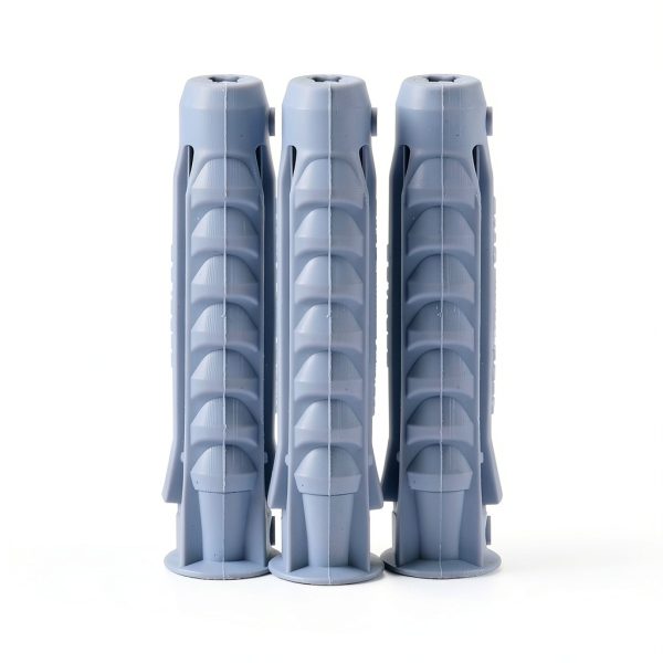 Concrete Wall Anchors for TV Mount Installation - Suitable for Concrete or Brick Walls - Durable Plastic Anchor Bolts 10x50mm Grey Drywall Anchors 8pcs-1