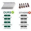 304 Stainless Steel J Bolts Lemecima Bolt Anchors 3/8-16 x 6 in-3