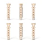 Concrete Wall Anchors for TV Mount 10x50mm White 6pcs MD5751 by-0