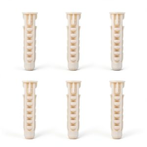 Concrete Wall Anchors for TV Mount 10x50mm White 6pcs MD5751 by-0