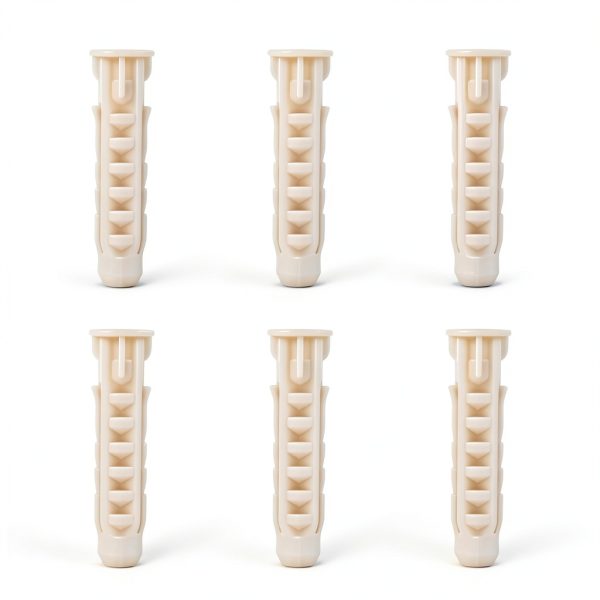 Concrete Wall Anchors for TV Mount 10x50mm White 6pcs MD5751 by-0