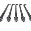 Sandbaggy 5/8" x 14" Threaded Concrete Anchor L-Bolts (Nuts & Washers Included) - Hot Dipped Galvanized - Sill Plate, Base Plate, Masonry, Wood, Cement Anchors, J Bolt (5, 5/8” x 14”)-8