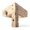 Sandbaggy 5/8" x 14" Threaded Concrete Anchor L-Bolts (Nuts & Washers Included) - Hot Dipped Galvanized - Sill Plate, Base Plate, Masonry, Wood, Cement Anchors, J Bolt (5, 5/8” x 14”)-5