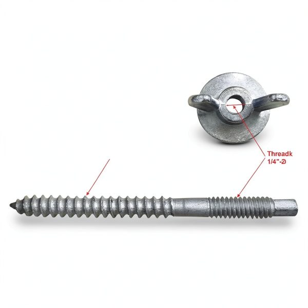 Xadnitu 30pk 1/4"-20 x 2-1/4" Hurricane Anchor Kit with Washers Tool-5