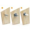 Xadnitu 30pk 1/4"-20 x 2-1/4" Hurricane Anchor Kit with Washers Tool-6