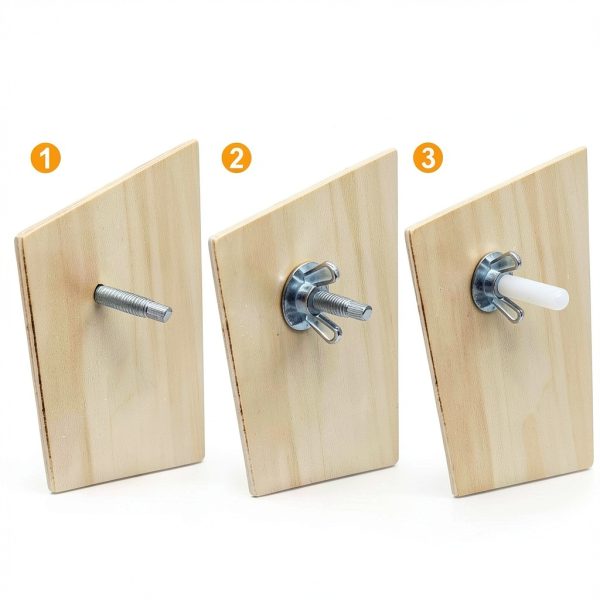 Xadnitu 30pk 1/4"-20 x 2-1/4" Hurricane Anchor Kit with Washers Tool-6