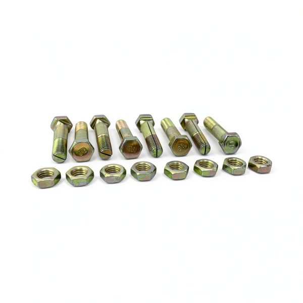 Tie Down Engineering - Nuts & Bolts - Ground Anchor Brackets and Straps - Slotted Bolt and Nut (Pack of 8)-1