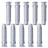 10 Pcs Concrete Wall Anchors for TV Wall Mount Installation Suitable for Concrete and Brick Walls Masonry Anchors Plastic Anchor Bolts for TV Mounting Screws, 10x50mm-0